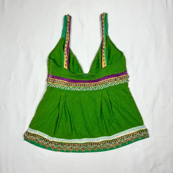 Y2K Beaded Babydoll Knit Tank Top - Picture 6 of 9